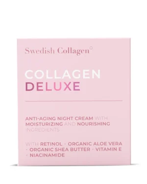 Crema de noapte cu retinol gama colagen deluxe imbunatatita cu aloe vera, unt de shea, vitamina e si niacinamide - 50 ml