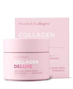 Crema de noapte cu retinol gama colagen deluxe imbunatatita cu aloe vera, unt de shea, vitamina e si niacinamide - 50 ml