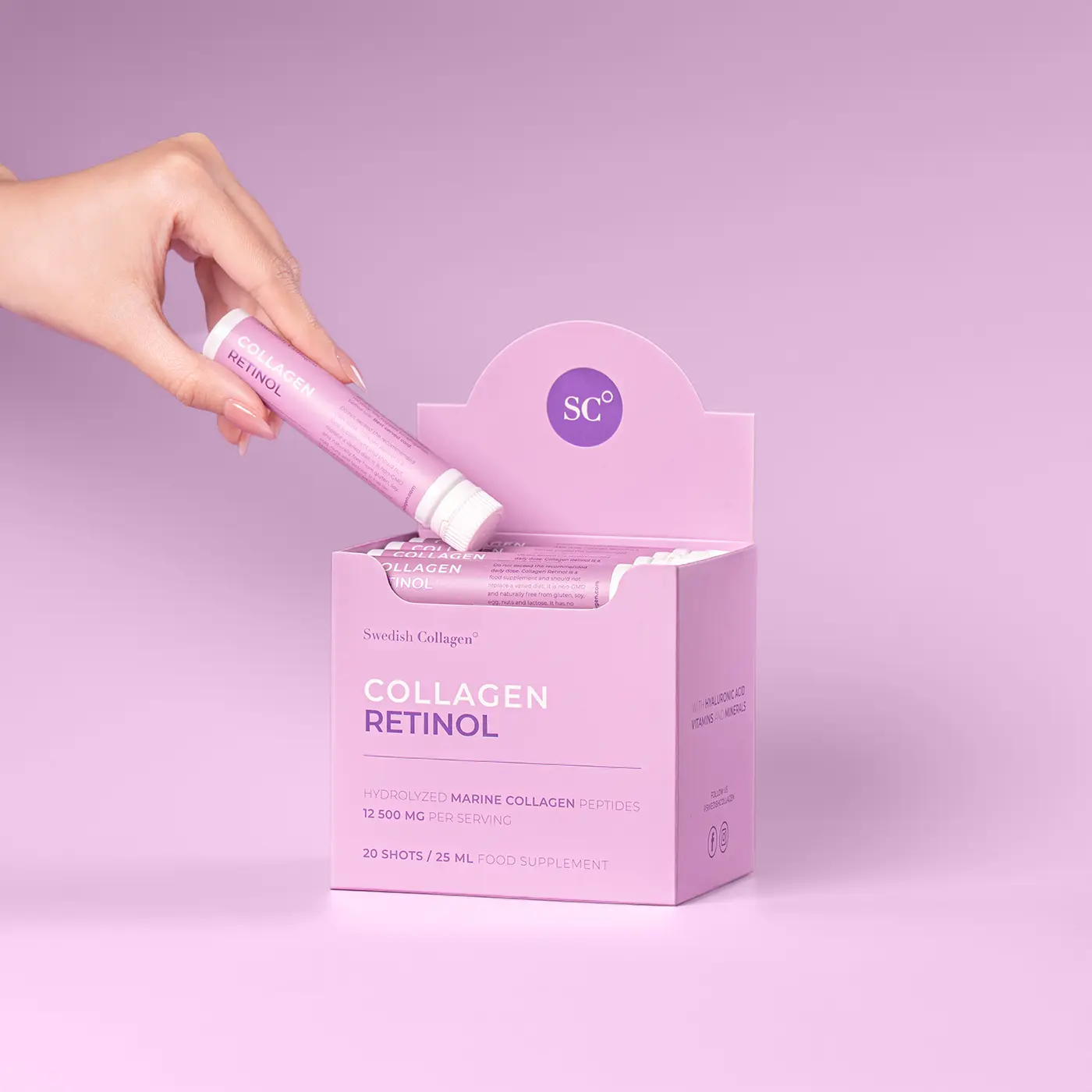 Colagen retinol - 12. 500 mg - 20 fiole Colagen retinol - 12. 500 mg - 20 fiole