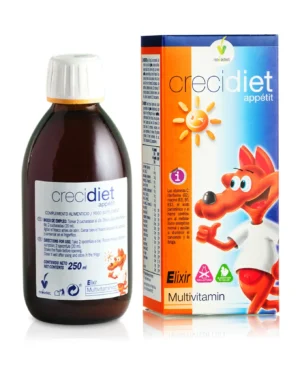 Crecidiet - sirop cu Vitamine, Minerale și Extracte Naturale pentru Pofta de Mâncare la Copii - sticlă cu 250 ml