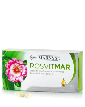 Rosvitmar – ulei de macese (rosehip) si vitamina e pentru hidratarea si stralucirea tenului – 60 gelule