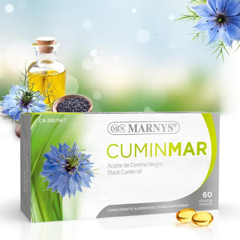 Cuminmar – supliment premium cu ulei de chimen negru2 Cuminmar – supliment premium cu ulei de chimen negru, continut bogat de omega 6 si timochinona pentru sanatatea inimii, a sistemului respirator, digestiv si bunastare generala – 60 capsule soft gel