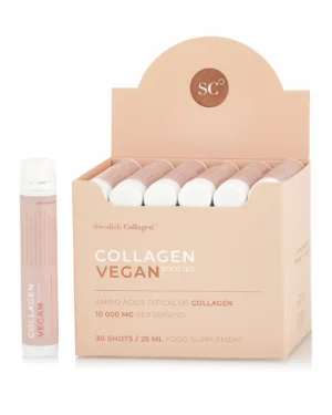 Colagen Vegan - 30 Fiole Buvabile - Colagen Lichid din surse Vegane cu 10.000 mg + Acid Hialuronic + Biotină + MSM + Zinc + Siliciu + Seleniu + Vitamine