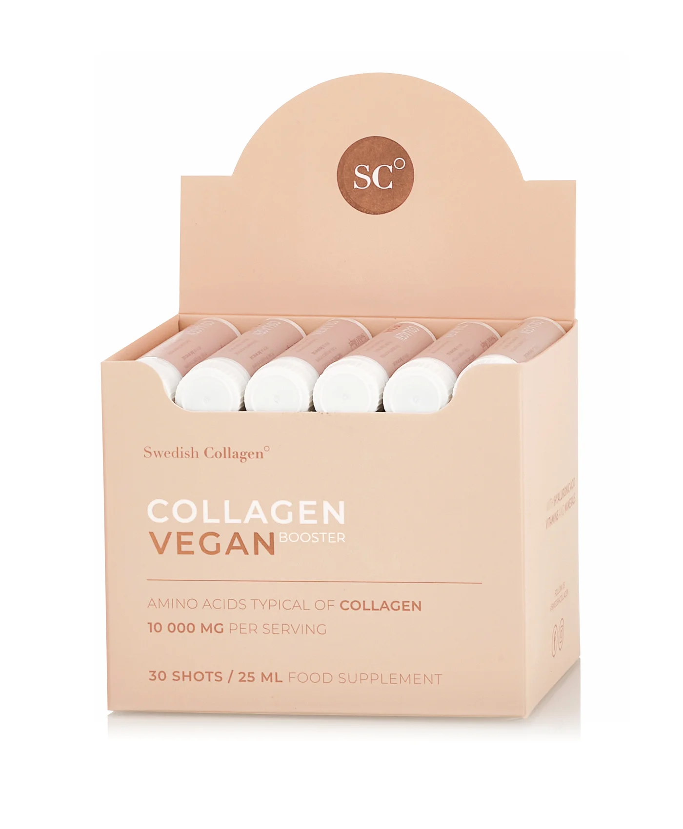 Colagen vegan colagen lichid de origine vegana cu 10000mg - cutie 30 fiole