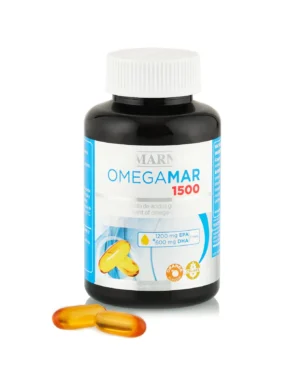Omegamar cu concentratie mare de omega 3 dha + epa 1500 mg pentru sanatatea inimii, a creierului si a ochilor – 60 gelule