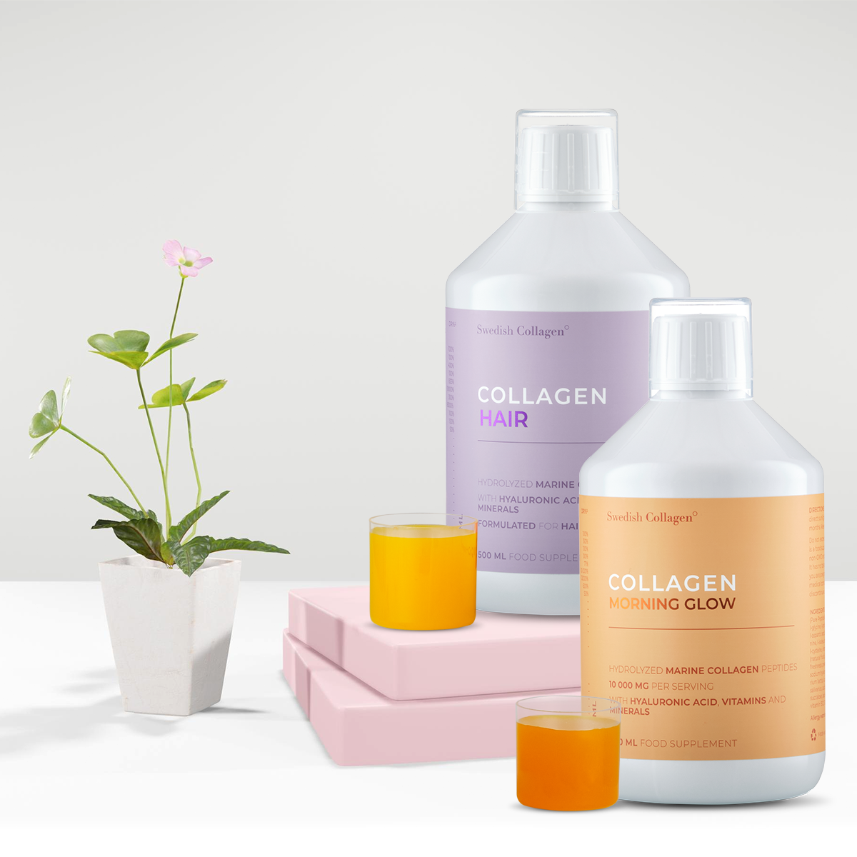 Pachet-glow-and-grow Pachet glow and grow cu colagen morning glow si colagen hair