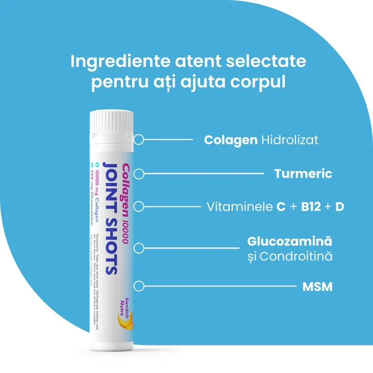 Joint shots – 30 shots – colagen lichid hidrolizat de tip 1, 2 și 3 1 Joint shots 30 shots