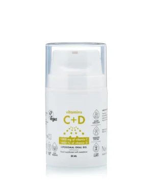 Gel lipozomal cu vitamina c 1000 mg + vitamina d