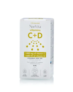 Gel lipozomal cu vitamina c 1000 mg + vitamina d