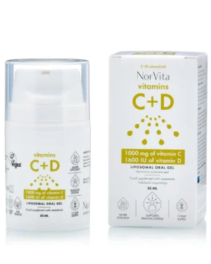Gel lipozomal cu vitamina c 1000 mg + vitamina d – absorbtie ridicata peste 90% - 50 ml – produs vegan