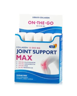 Joint support max 10 shots travel pack – colagen hidrolizat pure peptide de tip 1, 2 si 3 cu 12. 000 mg pentru oase, dureri articulare si mobilitate - cutie