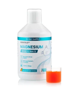 Essentials 100 - magneziu bisglicinat + magneziu gluconat cu vitamina b6 + vitamina b12 + vitamina c pentru sanatatea oaselor, muschilor, imunitate si echilibru interior – produs vegan – sticla cu 500 ml