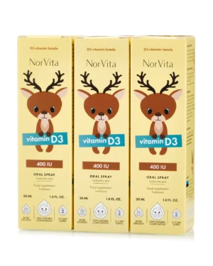 Vitamina D3 400 U.I pentru copii – 30 ml - Oferta 3 sticle