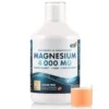 Magneziu 4000 Gluconat + Bisglicinat cu Vitaminele C + D3 + Aminoacizii Teanina, Tirozina si Triptofan pentru Claritate Mentala, Somn, Muschi, Oase si Echilibru Interior – Produs Vegan – Sticla cu 500 ml