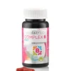 Complex B Max cu 8 Vitamine (B1, B2, B3, B5, B6, B7, B9, B12) + Colina + Inozitol pentru Energie, Inima, Creier si Imunitate – Produs Vegan – 60 Capsule