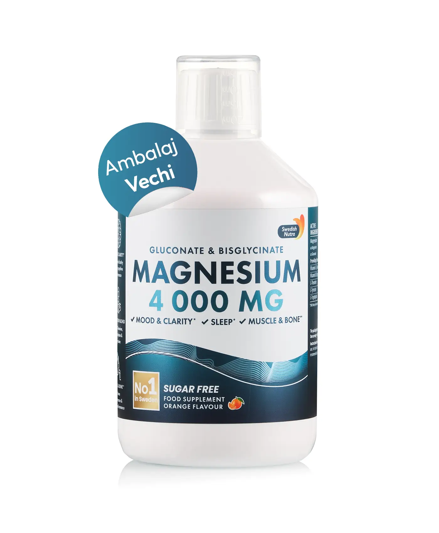 Magneziu 4000 gluconat + bisglicinat cu vitaminele c + d3 + aminoacizii teanina, tirozina si triptofan pentru claritate mentala, somn, muschi, oase si echilibru interior – produs vegan – sticla cu 500 ml - imagine 3