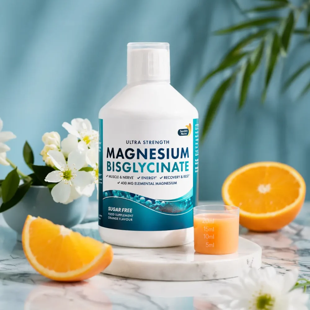 Magneziu 4000 gluconat + bisglicinat cu vitaminele c + d3 + aminoacizii teanina, tirozina si triptofan pentru claritate mentala, somn - 500 ml Magneziu 4000 gluconat + bisglicinat cu vitaminele c + d3 + aminoacizii teanina, tirozina si triptofan pentru claritate mentala, somn - 500 ml