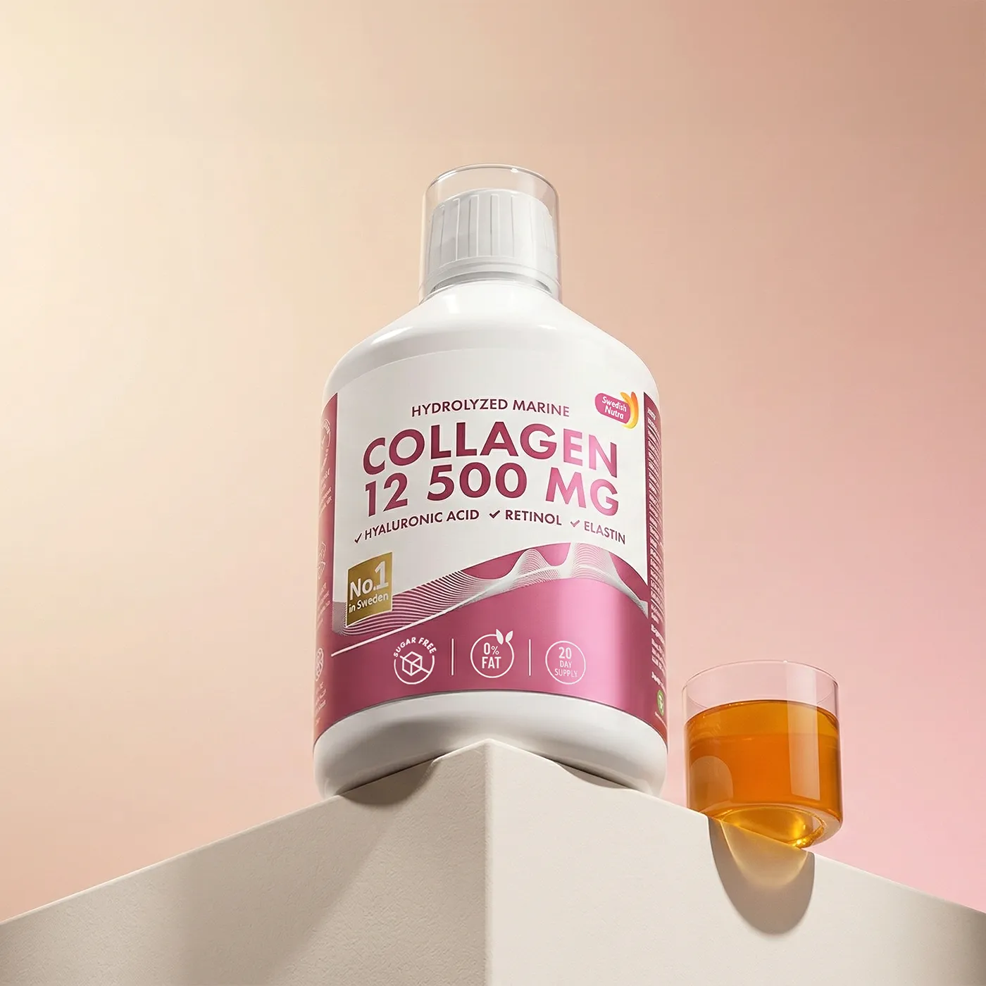 Colagen-marin-hidrolizat lichid 12. 500 mg - sticla 500 ml Colagen-marin-hidrolizat lichid 12. 500 mg - sticla 500 ml