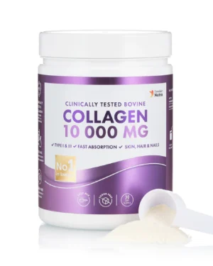 Colagen hidrolizat pulbere 10. 000mg tip 1 si 3 super concentrat par piele unghii articulatii 300g