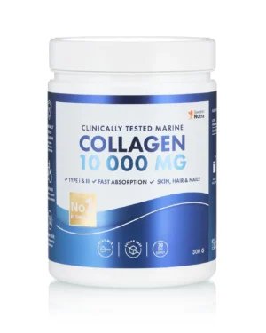 Fish Colagen Hidrolizat Pulbere Tip 1 și 3 cu 10.000mg - 300 g