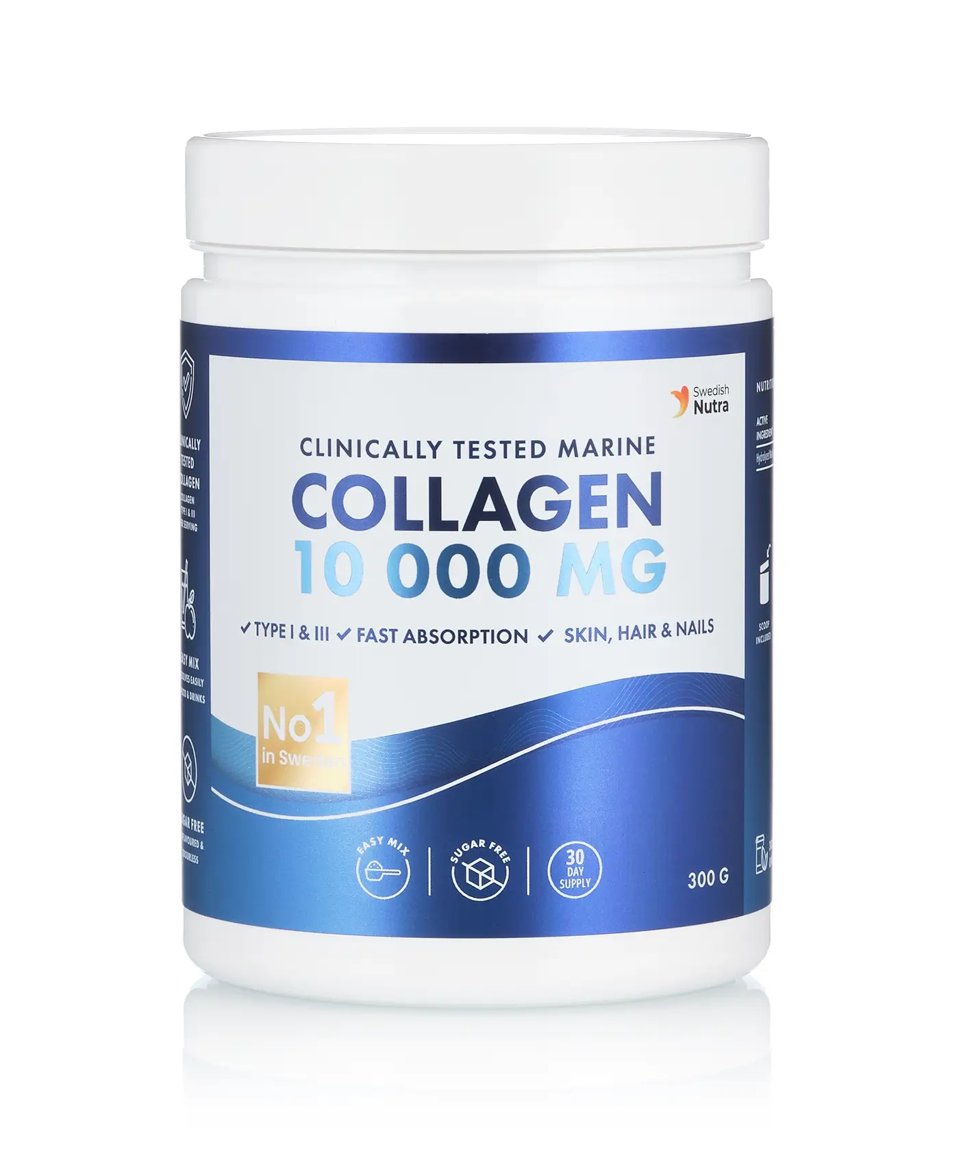 Fish colagen hidrolizat pulbere tip 1 și 3 cu 10. 000mg