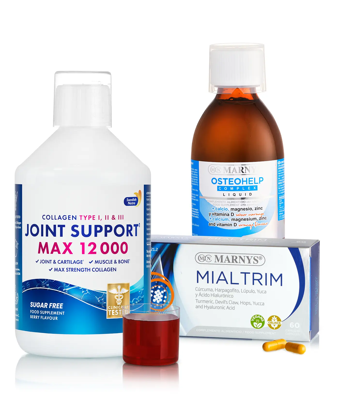 Articulații forte – pachet premium cu joint support max, osteohelp si mialtrim