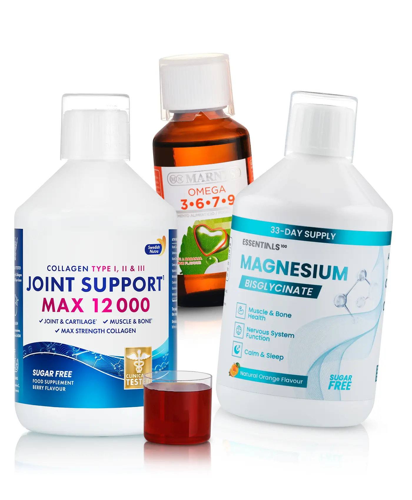 Recuperare activă – pachet sportiv cu joint support max, omega vegan si magneziu bisglicinat