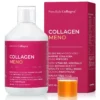 Colagen Meno - Colagen Marin Hidrolizat Lichid Tip 1 si 3 cu 12.000 mg + Acid Hialuronic + Elastina + Coenzima Q10 + Mix de Plante pentru Menopauza + Vitamine si Minerale - 500 ml