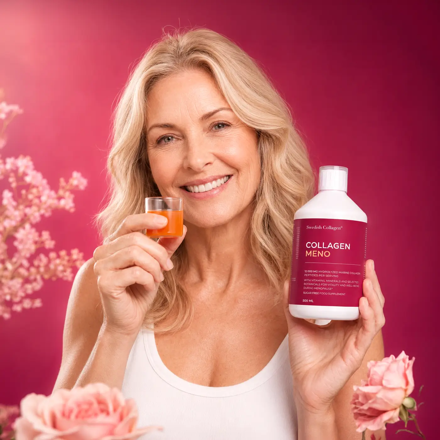 Colagen meno - colagen marin hidrolizat lichid tip 1 si 3 cu12. 000 mg pentru menopauza - 500 ml Colagen meno - colagen marin hidrolizat lichid tip 1 si 3 cu12. 000 mg pentru menopauza - 500 ml