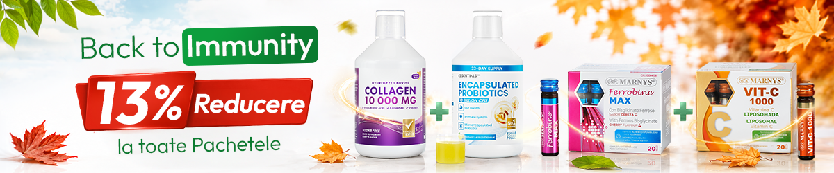 Back to immunity - reducere 13% la toate pachetele