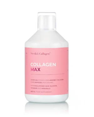 Collagen max - colagen marin hidrolizat lichid 15. 000 mg tip 1 și 3 - sticla 500 ml swedish collagen