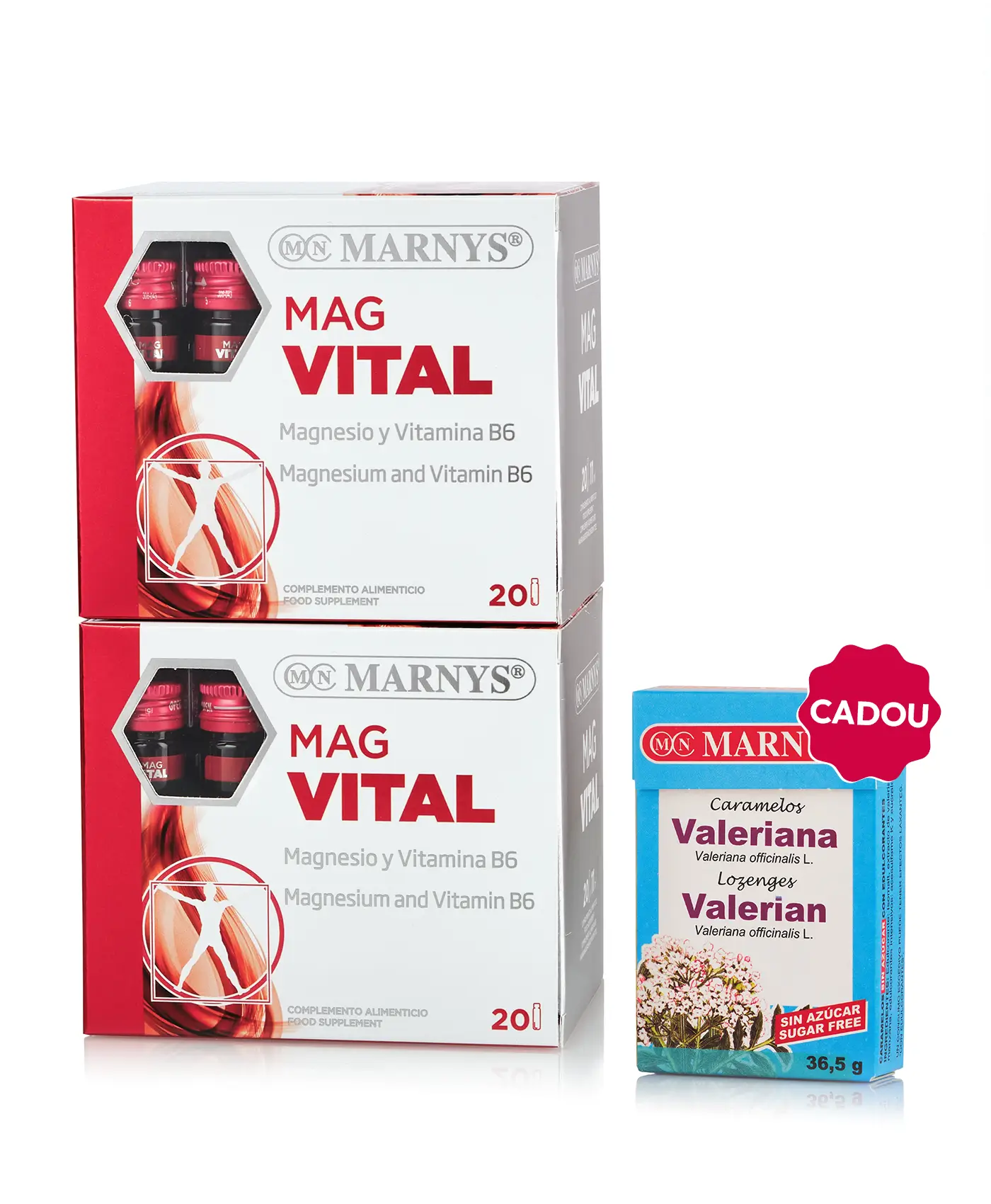 Flash somn - 2 cutii × magvital + cadou bomboane cu valeriană