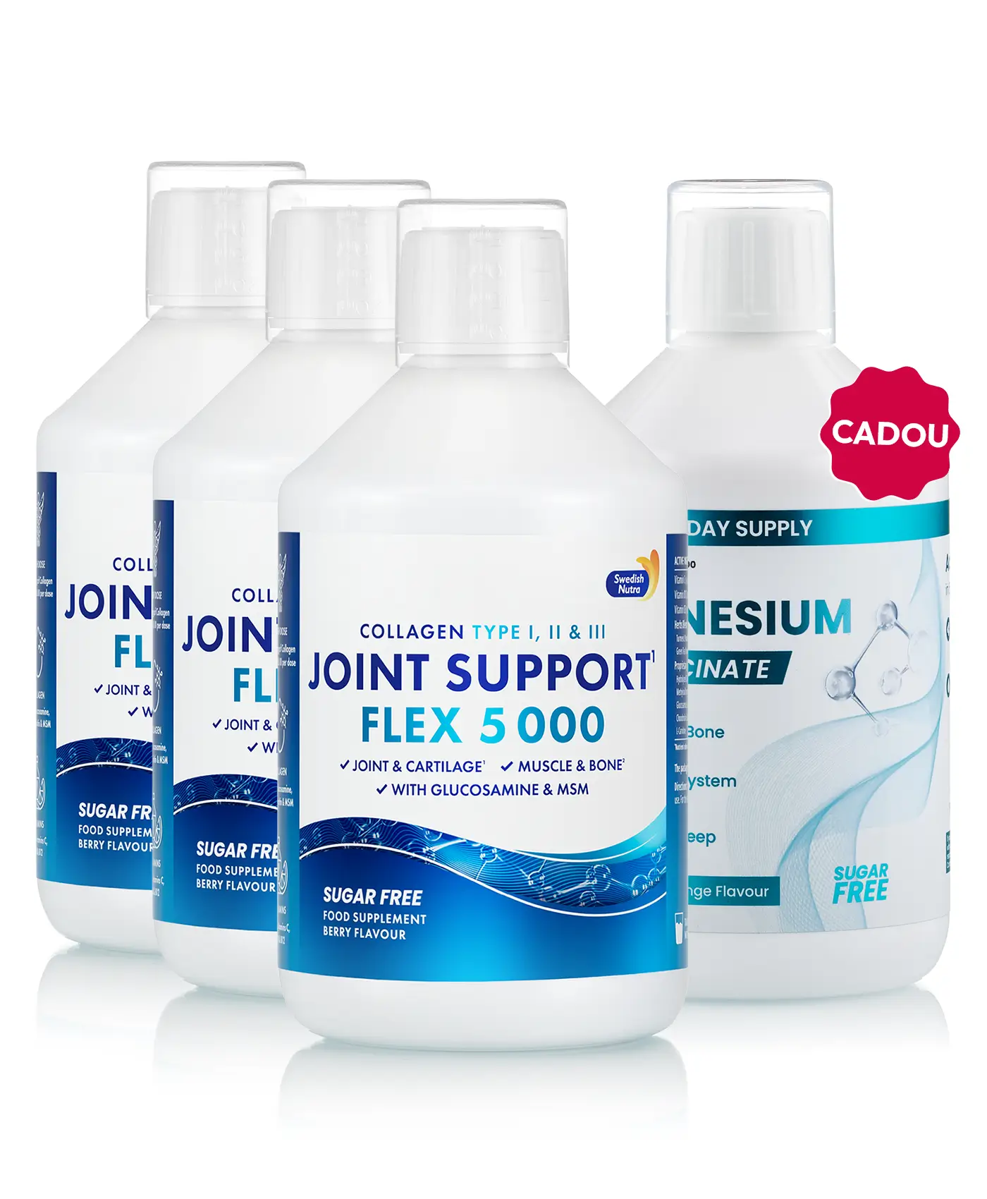 Pachet mobilitate – 3 sticle × joint support flex + cadou magneziu essentials 500 ml